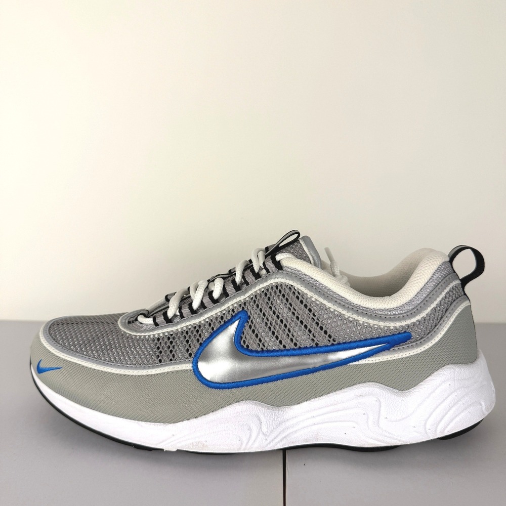 Nike Air‎ Zoom Spiridon Cage 2 Metallic Silver Navy Mens 10.5 HF9117-003 Running - Picture 6 of 10